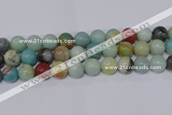 CAM109 15.5 inches 20mm round amazonite gemstone beads wholesale