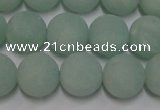 CAM1111 15.5 inches 6mm round matte amazonite beads wholesale