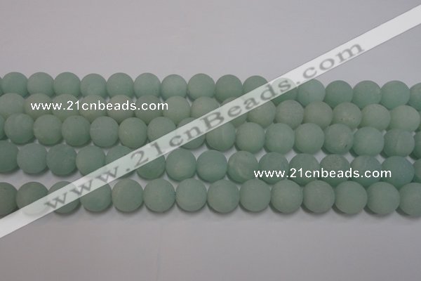 CAM1112 15.5 inches 8mm round matte amazonite beads wholesale