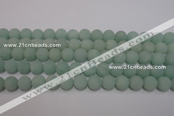 CAM1113 15.5 inches 10mm round matte amazonite beads wholesale