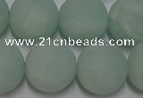 CAM1116 15.5 inches 16mm round matte amazonite beads wholesale