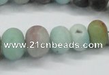 CAM1135 15.5 inches 6*10mm - 15*20mm rondelle matte amazonite beads