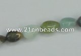 CAM115 15.5 inches 8*10mm flat teardrop amazonite gemstone beads