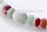 CAM12 5*8mm rondelle natural amazonite gemstone beads Wholesale