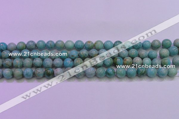 CAM1253 15.5 inches 10mm round natural Russian amazonite beads