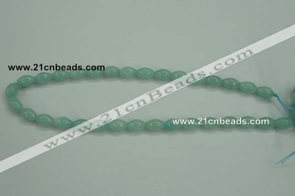 CAM130 15.5 inches 8*12mm rice amazonite gemstone beads wholesale