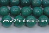 CAM1303 15.5 inches 10mm round natural Russian amazonite beads