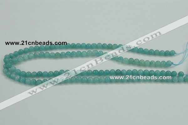 CAM134 15.5 inches 6mm round amazonite gemstone beads wholesale