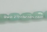 CAM139 15.5 inches 8*12mm faceted drum amazonite gemstone beads
