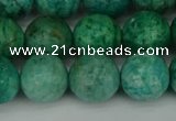 CAM1404 15.5 inches 12mm faceted round Russian amazonite beads