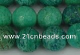 CAM1405 15.5 inches 14mm faceted round Russian amazonite beads