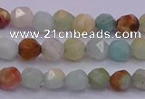 CAM1411 15.5 inches 6mm faceted nuggets amazonite gemstone beads