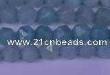 CAM1416 15.5 inches 6mm faceted nuggets Chinese amazonite beads