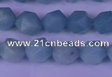 CAM1418 15.5 inches 10mm faceted nuggets Chinese amazonite beads