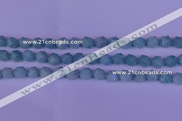 CAM1419 15.5 inches 12mm faceted nuggets Chinese amazonite beads