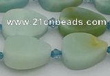 CAM1422 15.5 inches 13*18mm flat teardrop Chinese amazonite beads