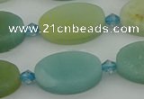 CAM1427 15.5 inches 12*20mm oval Chinese amazonite beads