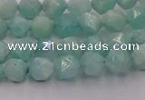 CAM1436 15.5 inches 6mm faceted nuggets amazonite gemstone beads