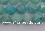 CAM1437 15.5 inches 8mm faceted nuggets amazonite gemstone beads