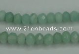 CAM144 15.5 inches 5*8mm faceted rondelle amazonite gemstone beads