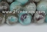 CAM1484 15.5 inches 12mm round Madagascar black amazonite beads