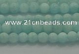 CAM1500 15.5 inches 4mm round natural peru amazonite beads