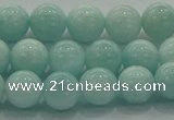 CAM1502 15.5 inches 8mm round natural peru amazonite beads