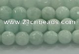 CAM1511 15.5 inches 6mm faceted round natural peru amazonite beads