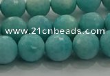 CAM1523 15.5 inches 10mm faceted round natural peru amazonite beads