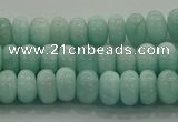 CAM1531 15.5 inches 4*6mm rondelle natural peru amazonite beads