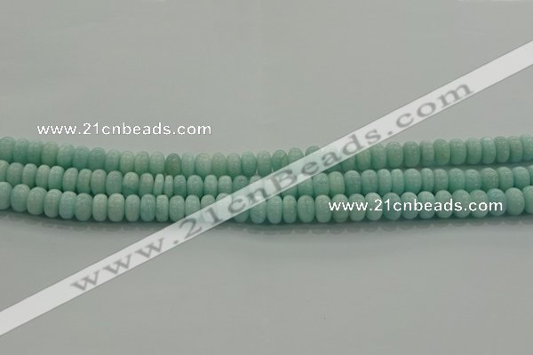 CAM1531 15.5 inches 4*6mm rondelle natural peru amazonite beads