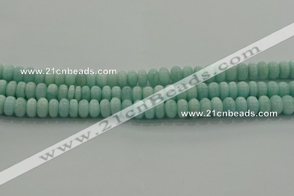 CAM1532 15.5 inches 5*8mm rondelle natural peru amazonite beads