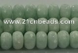 CAM1543 15.5 inches 6*10mm faceted rondelle peru amazonite beads