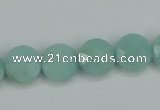 CAM155 15.5 inches 12mm faceted coin amazonite gemstone beads