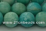 CAM1566 15.5 inches 16mm faceted round Russian amazonite beads