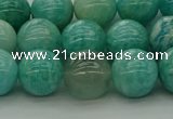 CAM1574 15.5 inches 12mm round Russian amazonite beads wholesale