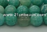 CAM1574 15.5 inches 12mm round Russian amazonite beads wholesale