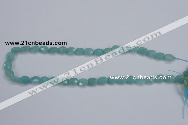 CAM158 15.5 inches 8*10mm faceted oval amazonite gemstone beads