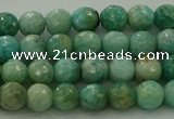 CAM1581 15.5 inches 6mm faceted round Russian amazonite beads