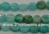 CAM1590 15.5 inches 6mm flat round Russian amazonite beads