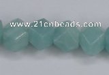 CAM160 15.5 inches 13*16mm faceted nugget amazonite gemstone beads