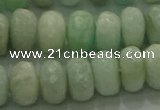 CAM1613 15.5 inches 6*10mm faceted rondelle peru amazonite beads