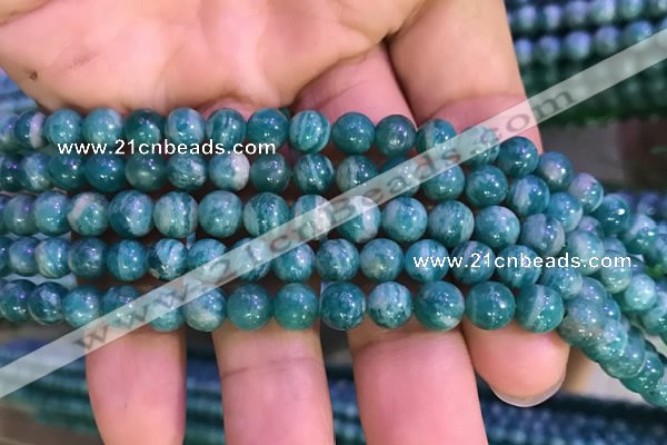 CAM1651 15.5 inches 6mm round Russian amazonite gemstone beads