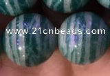 CAM1655 15.5 inches 14mm round Russian amazonite gemstone beads