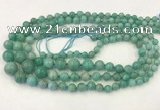 CAM1670 15.5 inches 6mm - 14mm round amazonite graduated beads