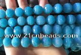 CAM1673 15.5 inches 13.5mm faceted round amazonite gemstone beads