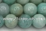 CAM1682 15.5 inches 8mm round natural amazonite beads wholesale