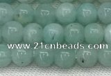 CAM1685 15.5 inches 4mm round natural amazonite beads wholesale