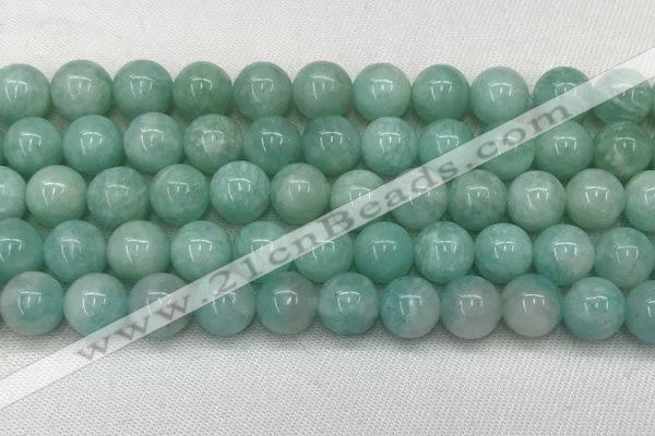 CAM1689 15.5 inches 12mm round natural amazonite beads wholesale