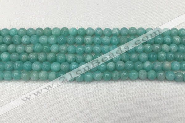 CAM1690 15.5 inches 4mm round natural amazonite gemstone beads